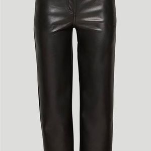 Aritzia Wilfred Melina Wide Leg Leather Pant